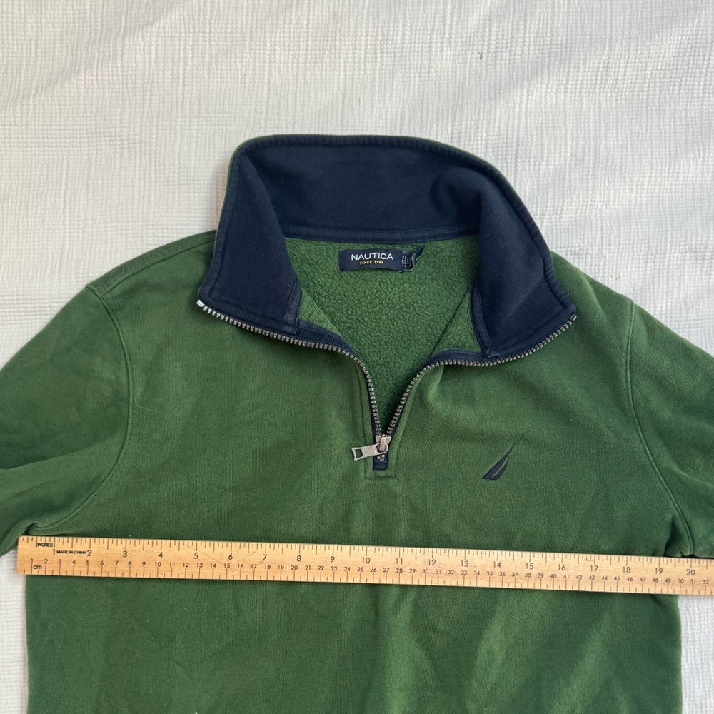 Nautica men’s pullover sweater quarter zip fleece size small - Picture 3 of 5